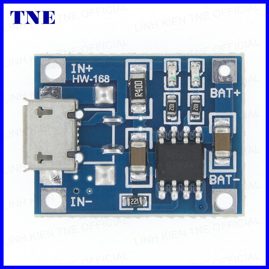 [HCM]Mạch sạc pin Lithium- Li-ion- 18650 TP4056 1A cổng MICRO