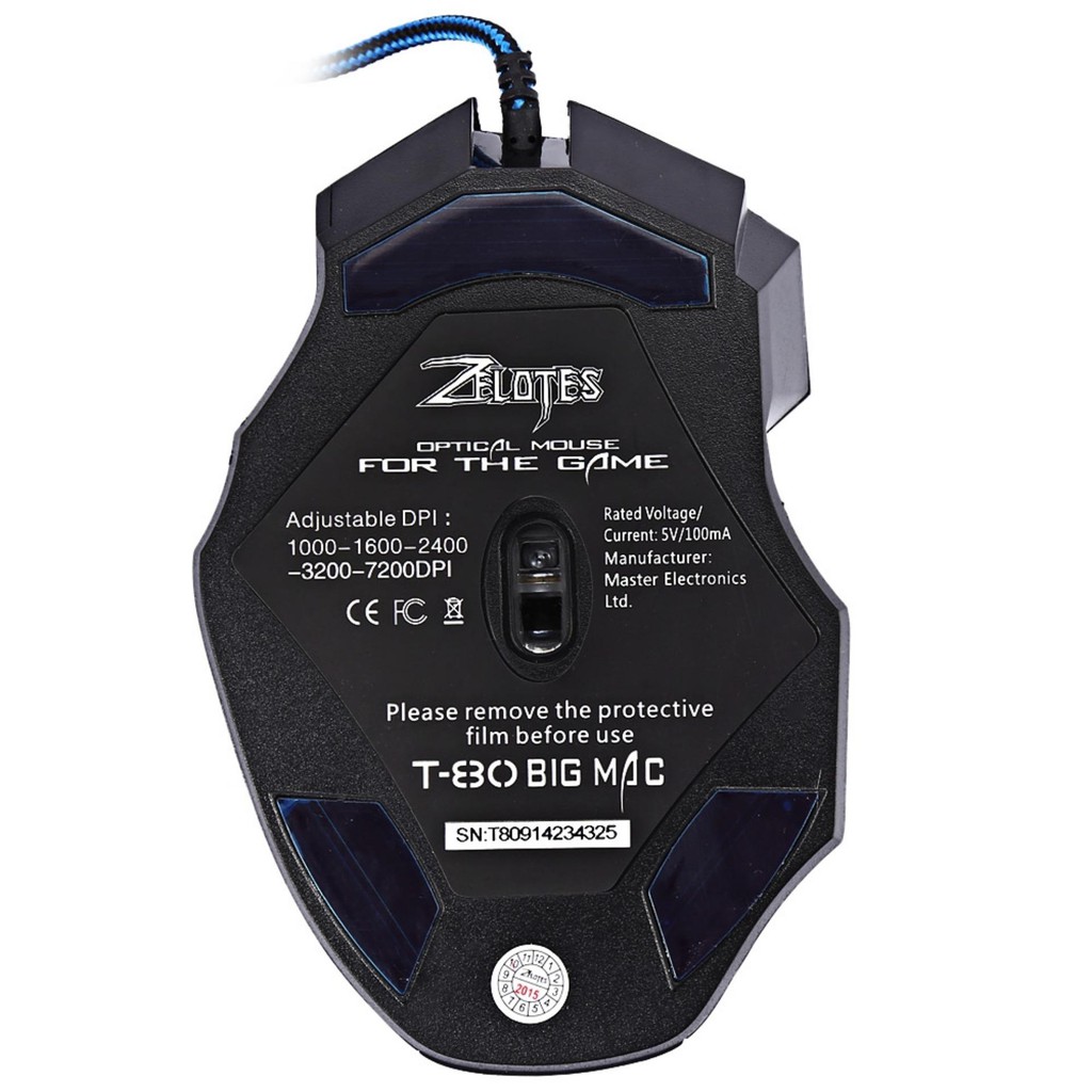 Chuột quang zelotes spider 7 led lights 1000000135