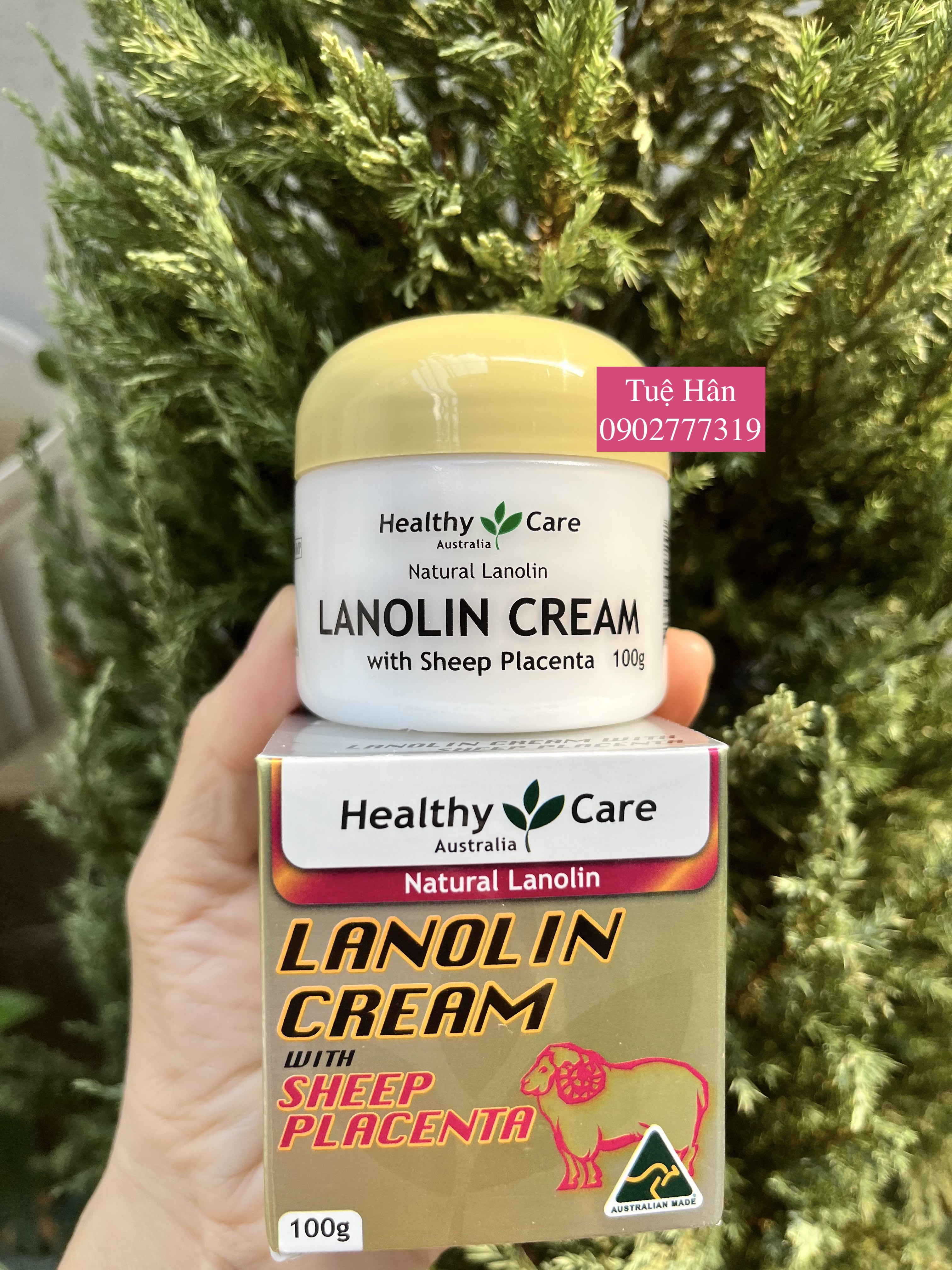 Kem Lanolin Sheep Placenta Úc 100g giảm nếp nhăn, ngăn ngừa nám da