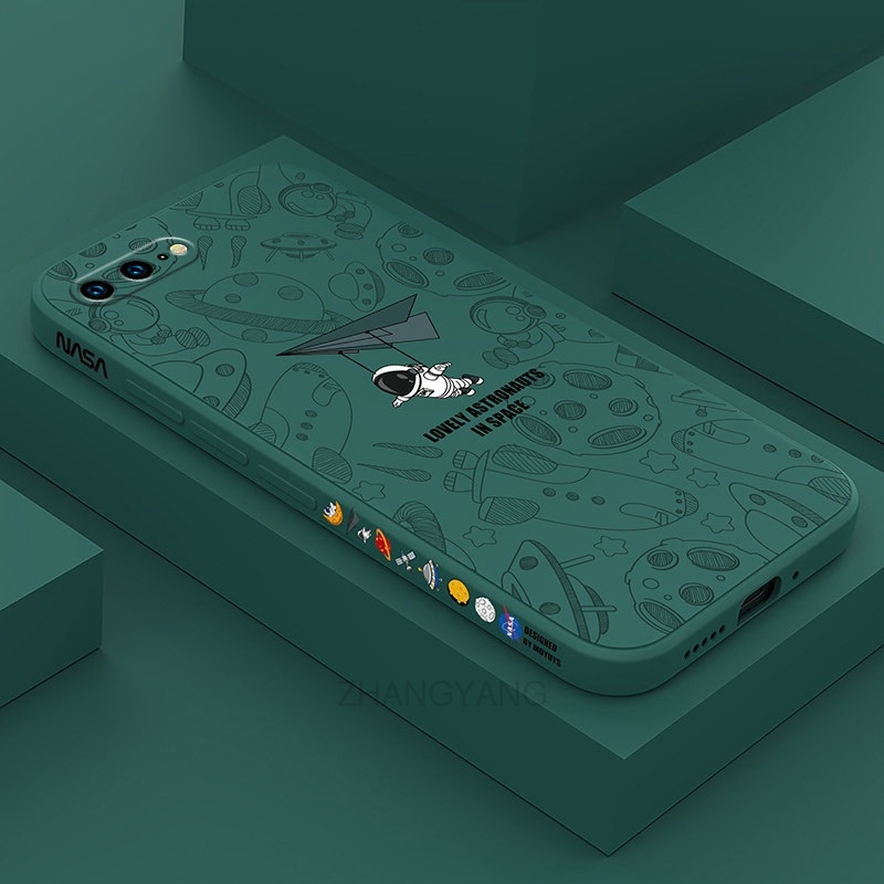 ❁✖■ ốp lưng iPhone 7 plus 8 plus iPhone 7 8 iPhone 6 6s iPhone 6 plus 6s plus Ốp Điện Thoại Silicone TPU Mềm Họa Tiết Phi Hành Gia Có Dây Đeo Cho iPhone 7 plus 8 plus iPhone 7 8 iPhone 6 6s iPhone 6 plus 6s plus