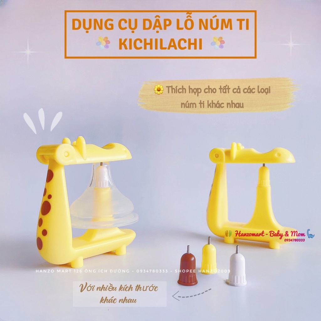 Dụng Cụ Đục Lỗ Núm Ti Kichilachi - Dập lỗ núm ti - Bấm núm ti