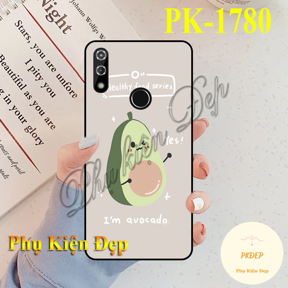Ốp lưng Vsmart Star 3 - Ốp dẻo đen in hình trái bơ so cute