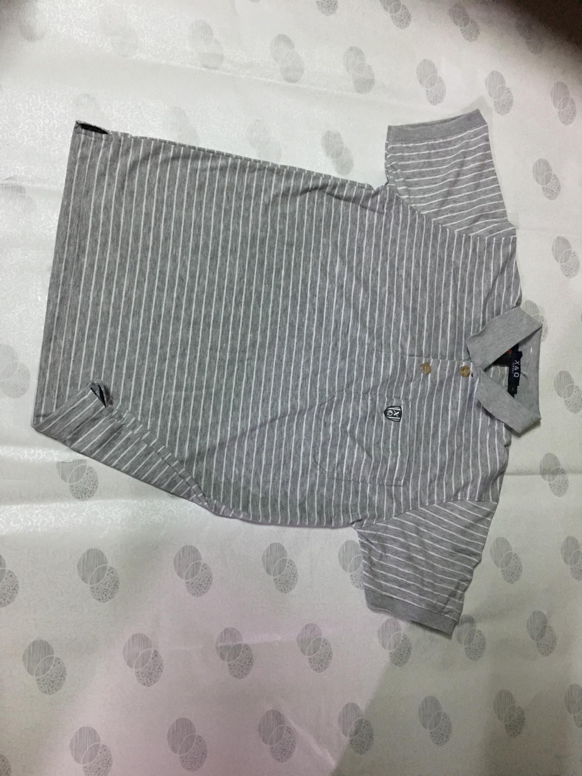 Áo thun trung niên BẺ LAI xuất khẩu 100% cotton mền mịn mát họa tiết sọc 3D