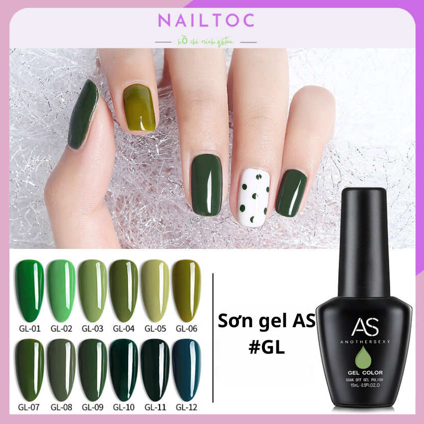 Sơn gel as xanh bơ mã gl 15ml
