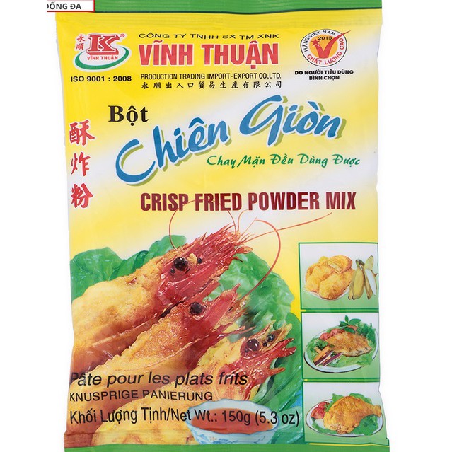 Bột chiên giòn vĩnh thuận 150gr/gói
