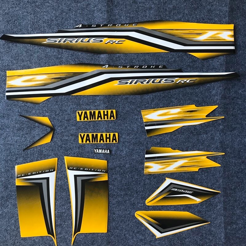 [Sale Sale] Bộ Tem 3 Lớp dành cho Yamaha Sirius 2015 (màu Vàng) - Yamaha Sirus 2015