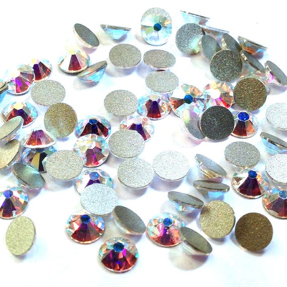 Pha lê tròn đáy bằng 2088 crystal ab 001ab ss12~ss30