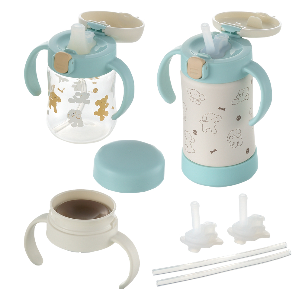 Bộ 2 bình 3 nắp tập uống 3 bước richell tli cao cấp bước 123 | baby