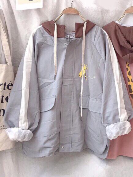 ÁO KHOÁC KAKI NỮ HÌNH HƯƠU MỚI ĐẸP MỀM MỊN