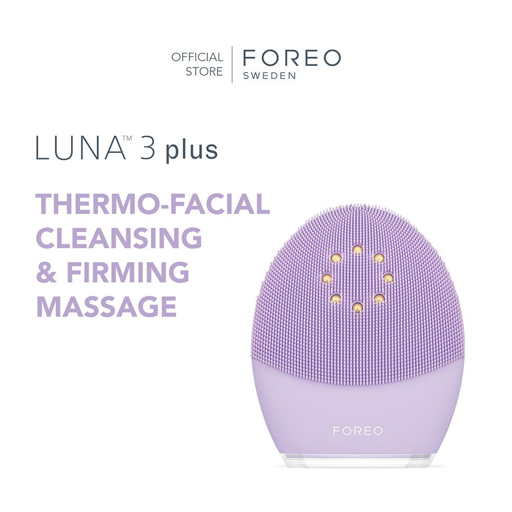 Máy rửa mặt FOREO LUNA 3 plus bằng nhiệt nâng cơ dành cho da nhạy cảm có thể sạc theo dõi qua ứng dụng bảo hành 2 năm - INTL