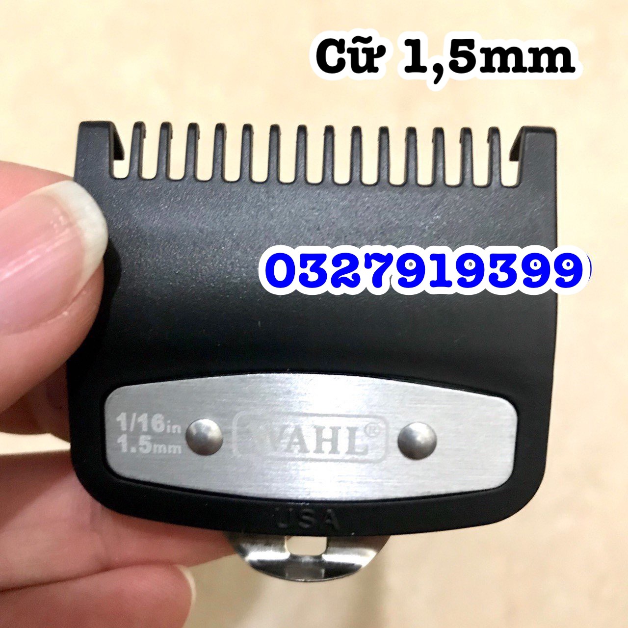 Cữ tông đơ gá thép wahl 1,5 3 4,5 25mm