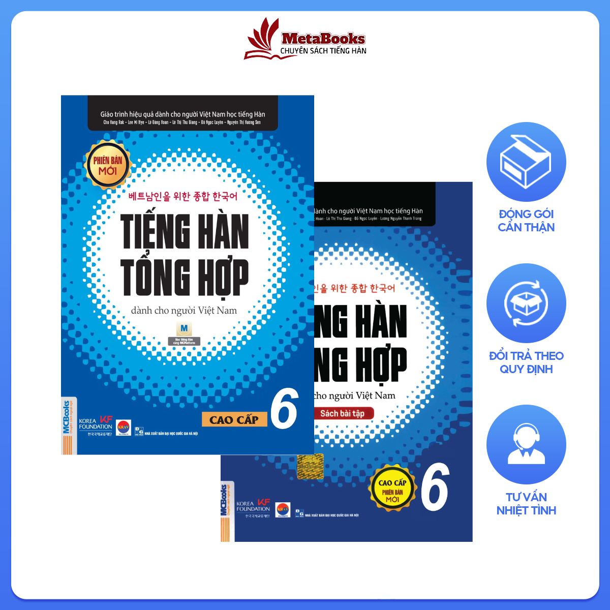 Combo Tiếng Hàn Tổng Hợp Cao Cấp 6 Dành Cho Người Việt Nam
