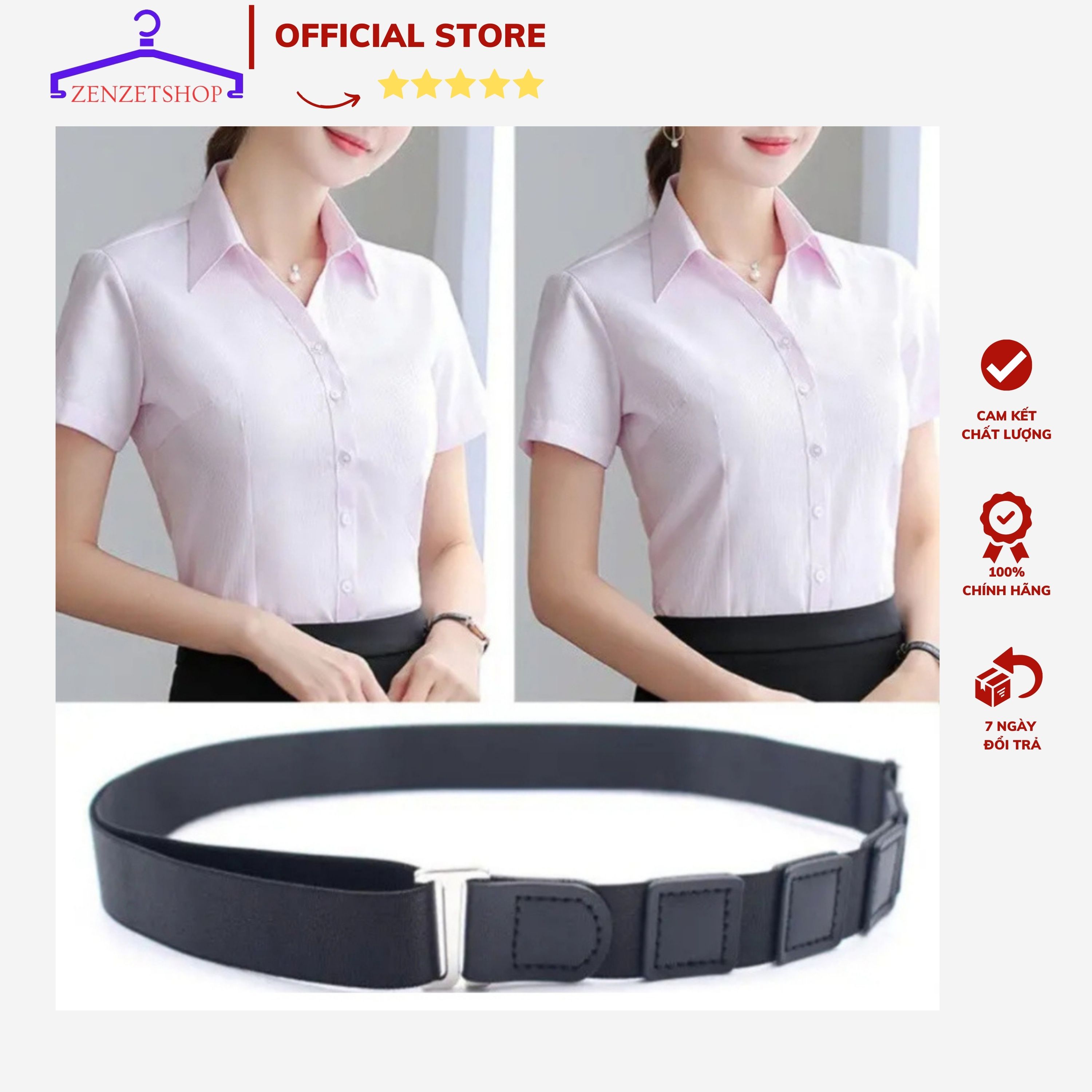 Dây Đai Giữ Áo Sơ Mi khi Sơ Vin thẳng đẹp có hộp Shirt Stay, dây nịt khít áo sơ mi co giãn cho nam n