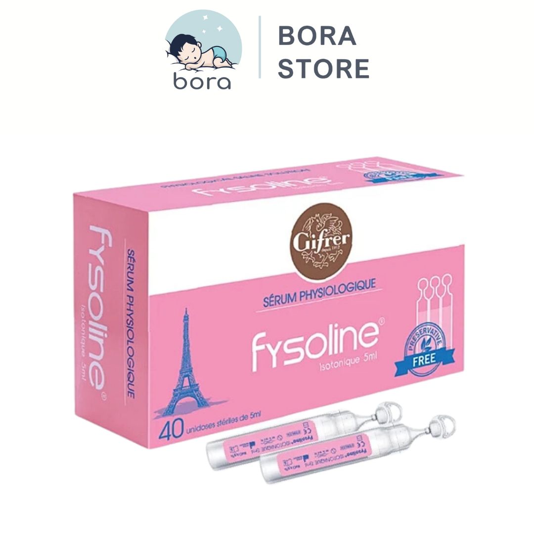 Nước muối sinh lý Physiodose, Fysoline, Gifrer cho trẻ sơ sinh