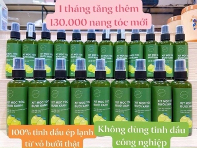 [HCM]Xịt tinh dầu Bưởi xanh giúp kích thích mọc tóc - ngăn ngừa rụng tóc 100ml
