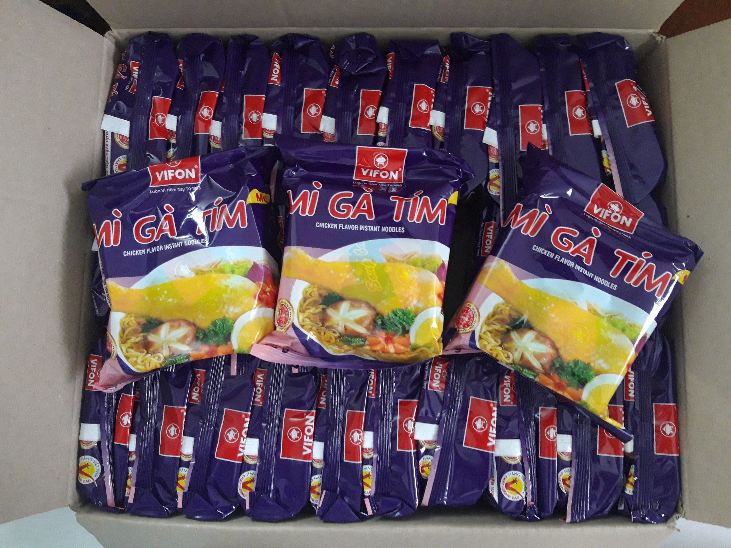 10 gói Mì Gà Tím Vifon