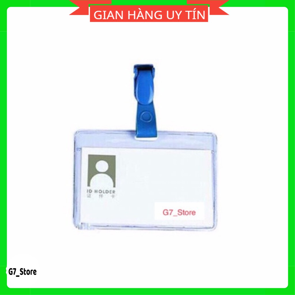 12 cái kẹp thẻ nhựa cao cấp,kẹp bao thẻ