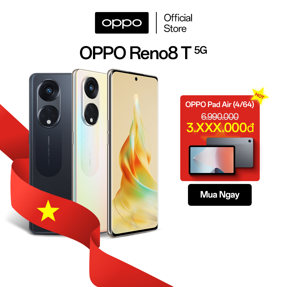 Điện thoại oppo reno8 t 5g - hàng chính hãng