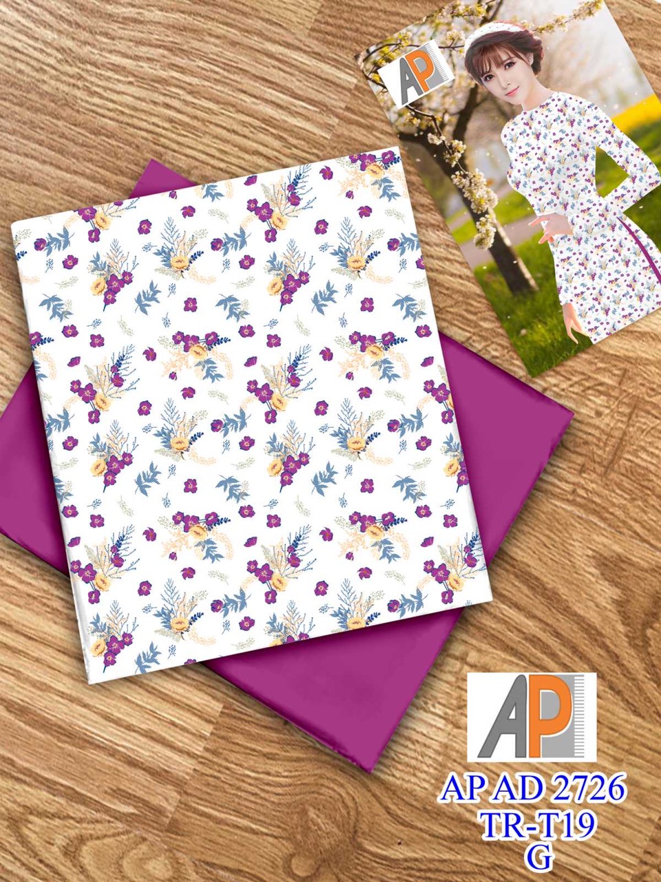 [HCM]Vải áo dài hoa nhí