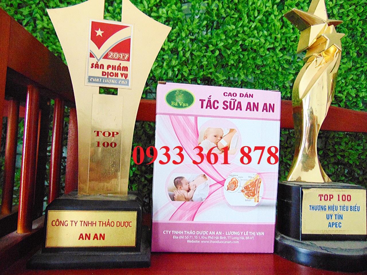 Thông tắc tia sữa bằng cao dán tắc tia sữa an an