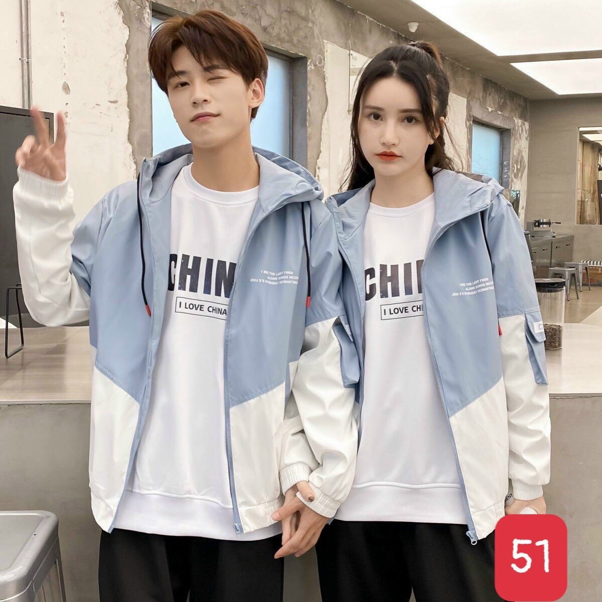 Áo Khoát Dù Nam Nữ Màu Trắng hình Ong Thời Trang Cao Cấp MURADFashion MS211