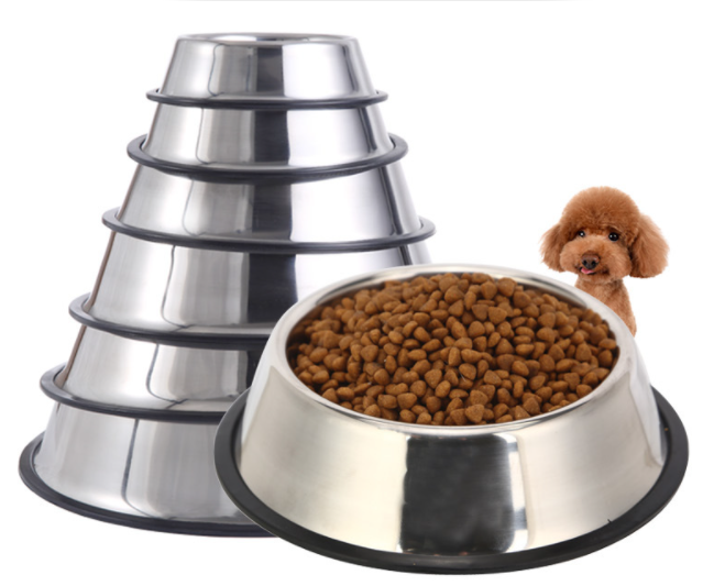 Chén đựng thức ăn cho chó mèo, bát đựng thức ăn inox cho thú cưng Nhà Vin