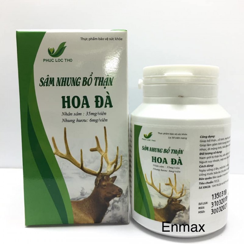 Sâm Nhung Bổ Thận Hoa Đà