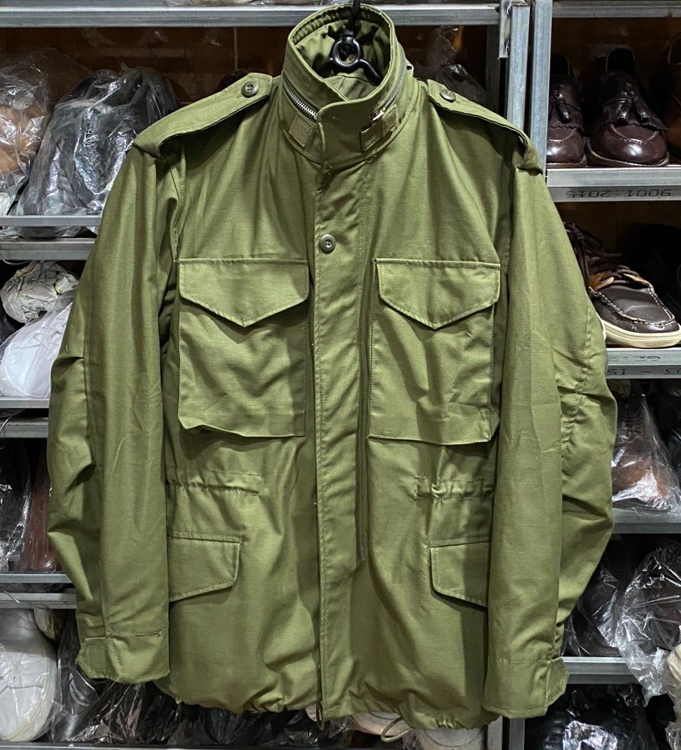 Áo M65 Field jacket Khóa Nhôm Màu Xanh Oliver OG 107