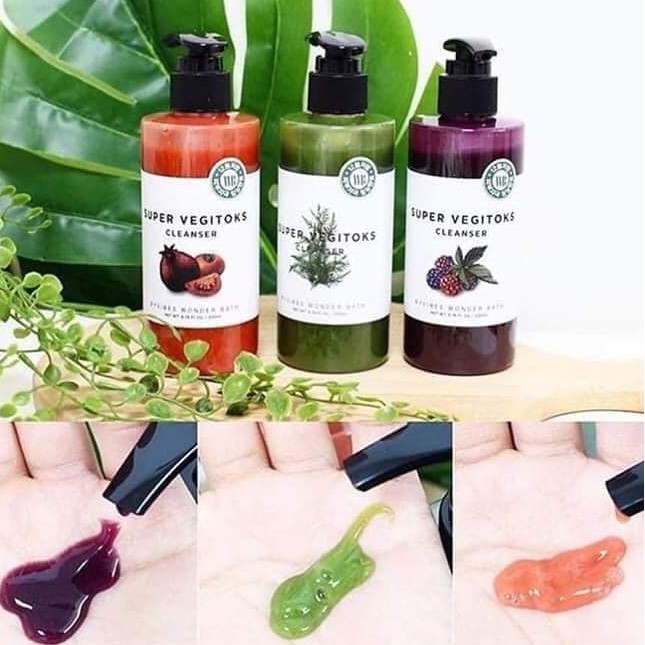 [HCM]Sữa rửa mặt thải độc rau củ Super Vegitoks Cleanser# Màu xanh