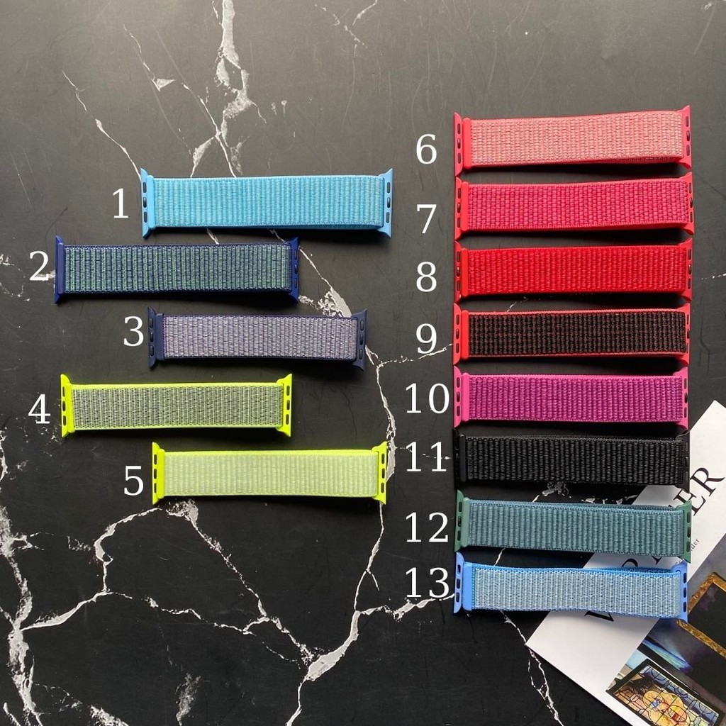 Dây đeo Apple Watch chất liệu Vải Nylon cao cấp ôm tay cho Series SE/6/5/4/3/2/1 Kích thước 38 40 42 44