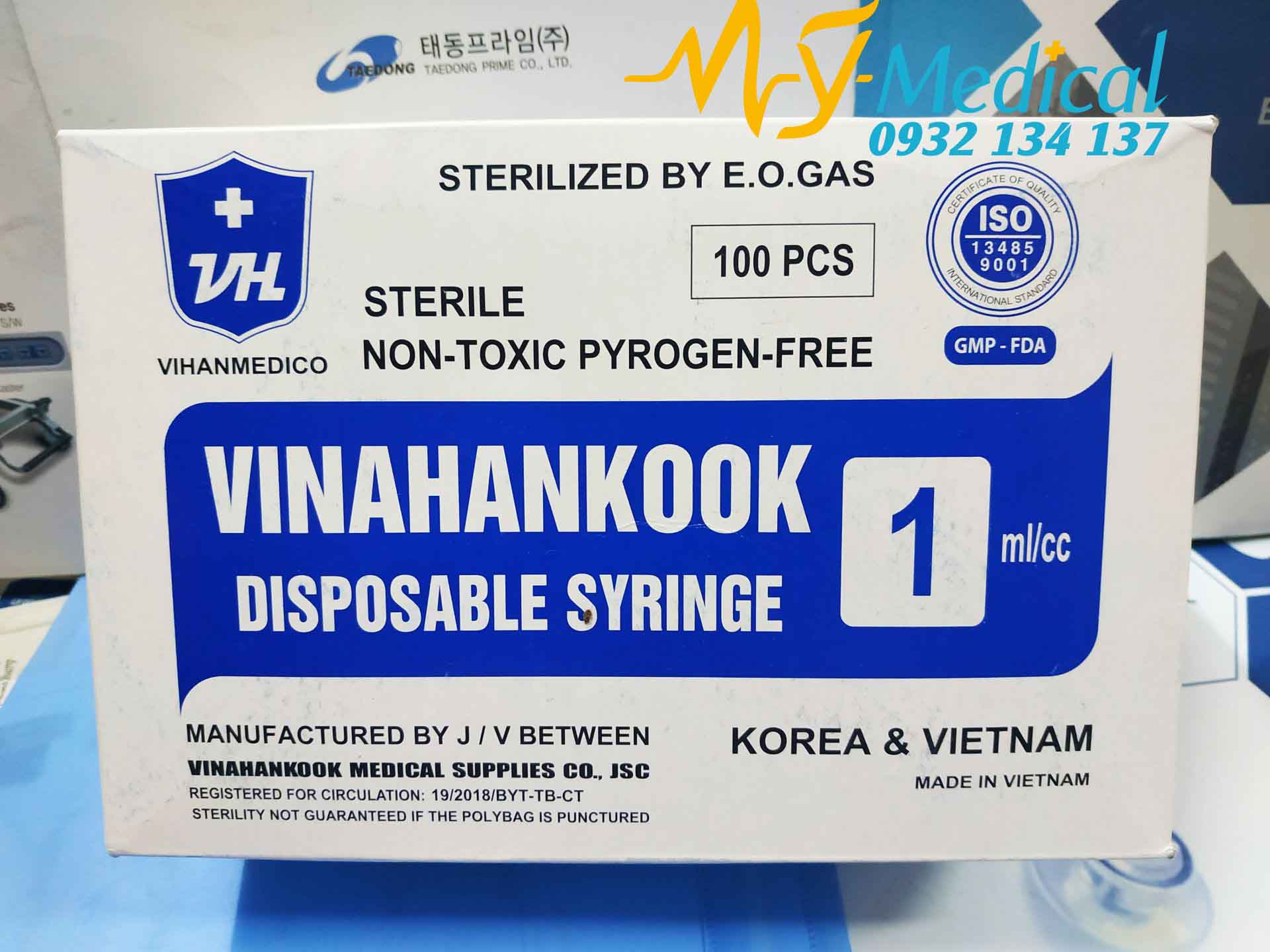 [HCM]Bơm tiêm sử dụng 1 lần 1ml/cc 26G Vinahankook