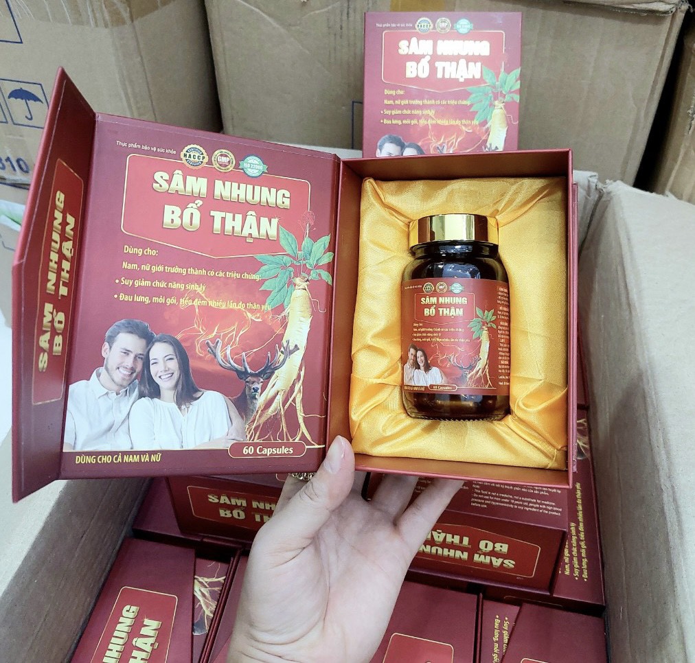 Sâm Nhung Bổ Thận cao cấp hộp carton lạnh