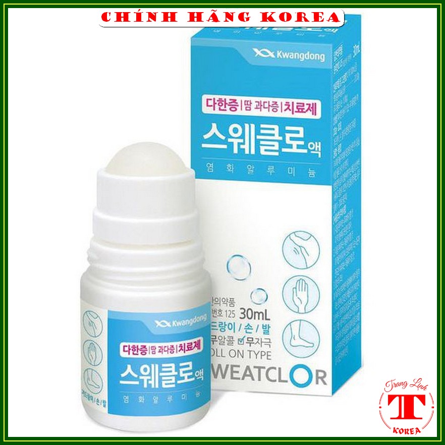 Lăn khử mùi Kwangdong hàn quốc - Lăn nách khử mùi hôi nách, hôi chân, chai 30ml, tranglinhkorea