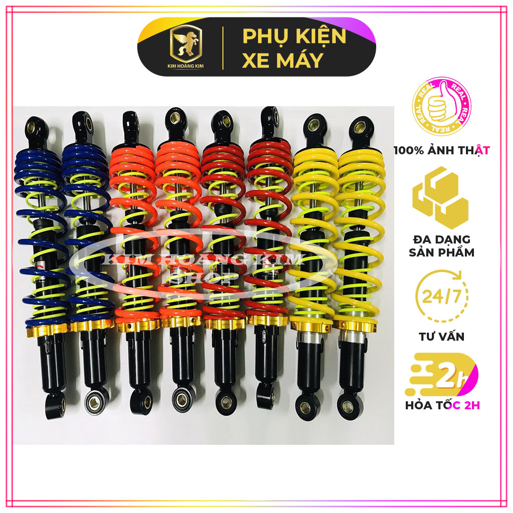 [ HCM ]  Phuộc 2 lò xo dành cho Wave,Dream (màu Cam) , Uy Tín, Chất Lượng, Mua Ngay