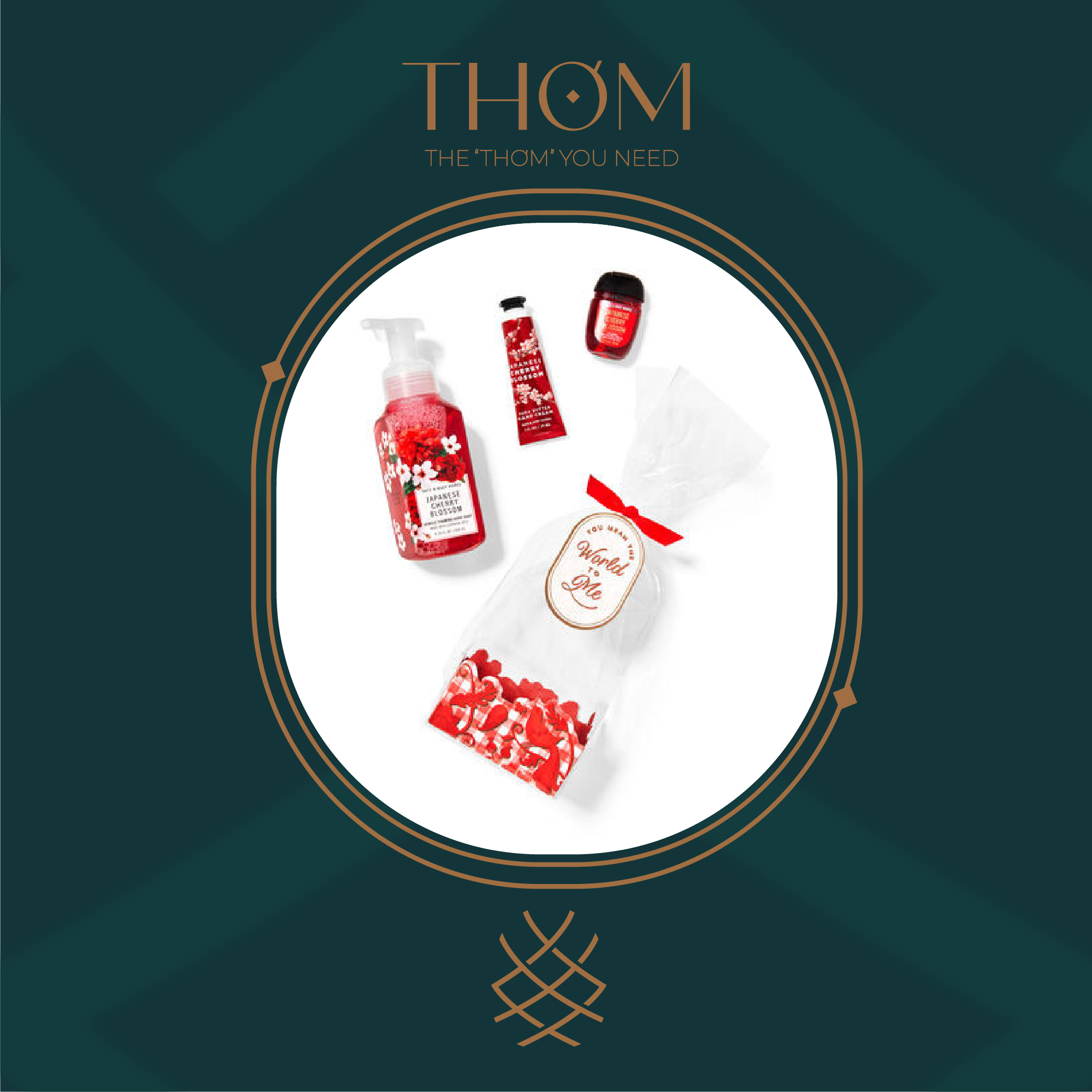 JAPANESE CHERRY BLOSSOM | SET QUÀ TẶNG BATH & BODY WORK GIFTSET