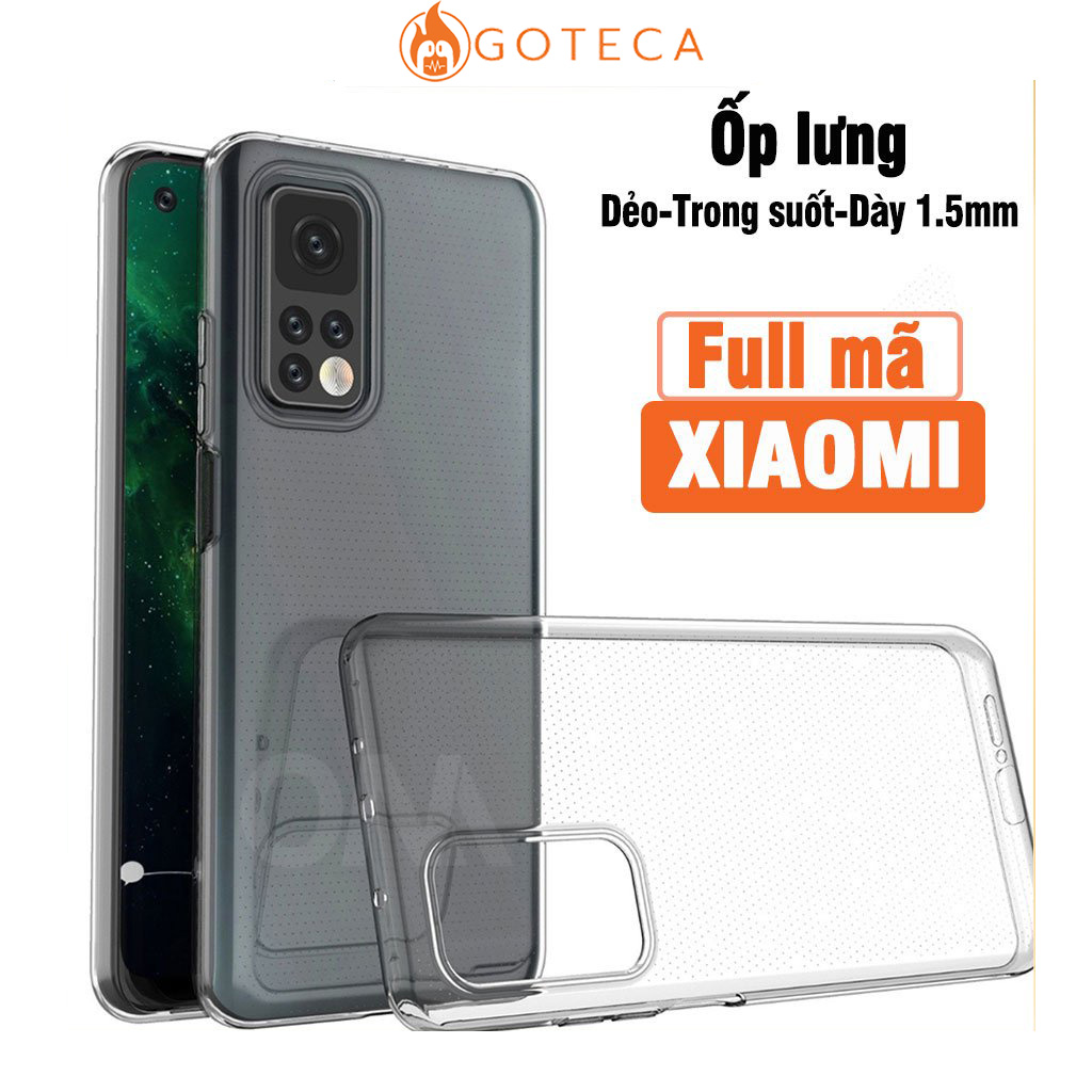 Ốp lưng xiaomi redmi trong suốt dẻo silicon - full các dòng xiaomi redmi 10 / redmi 9, redmi note 10 / 9s redmi note 11