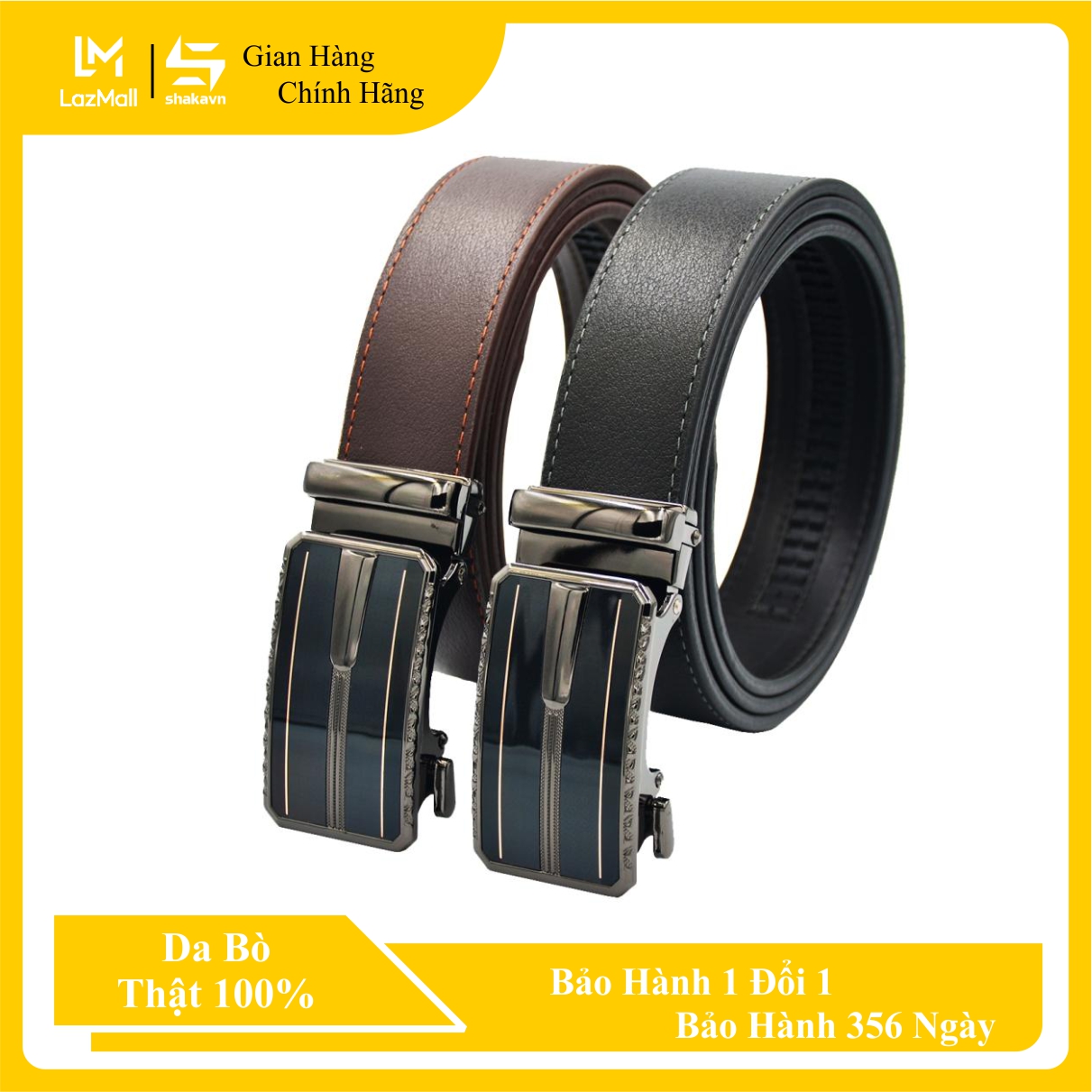 Thắt lưng, day nịt nam da bò shakavn sklb04