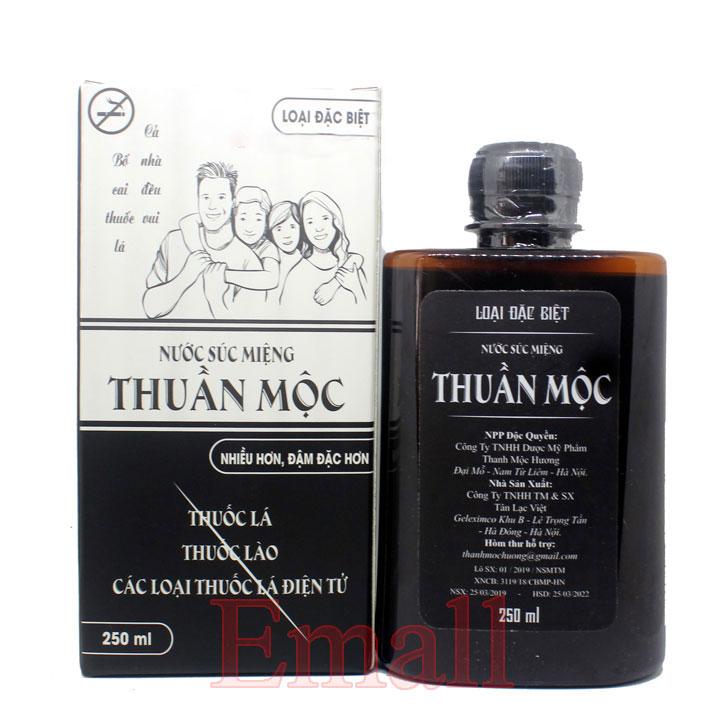 [HCM]Nước súc miệng hỗ trợ cai thuoc lá Thuần mộc