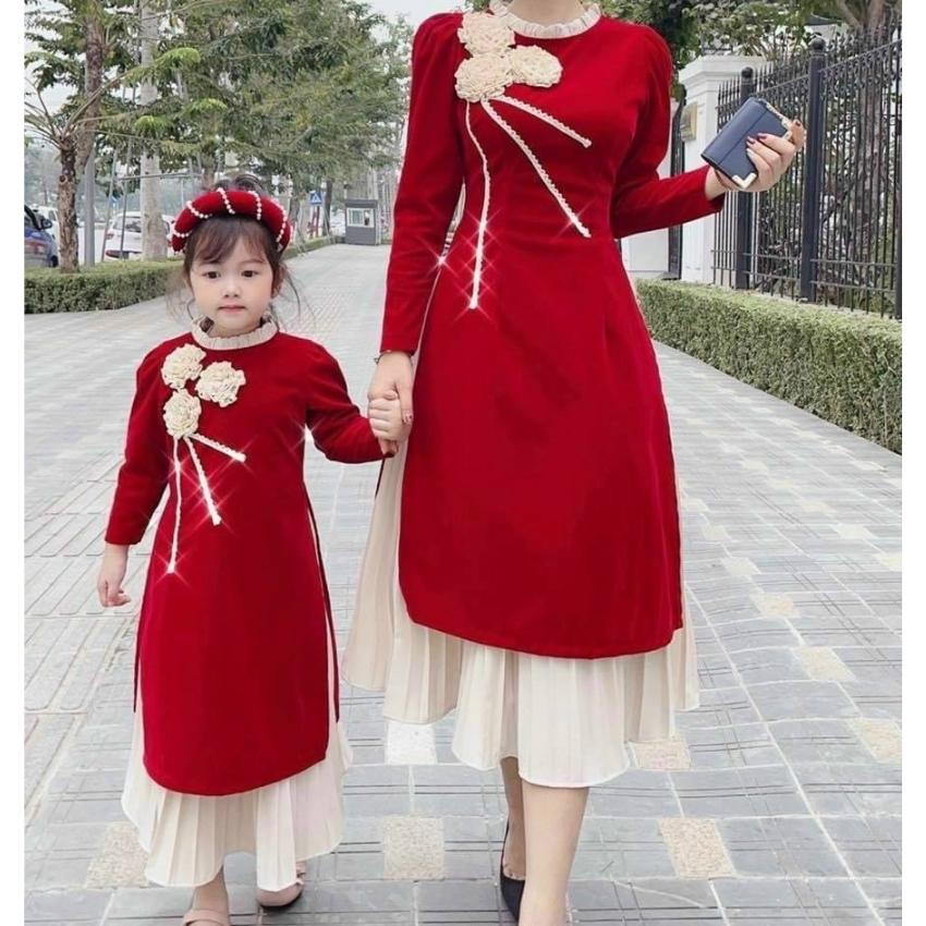 [HCM]Set áo dài cách tân tay lỡ ngày xuân Thời trang FIVE STAR COMPANY thời trang nữ cao cấp