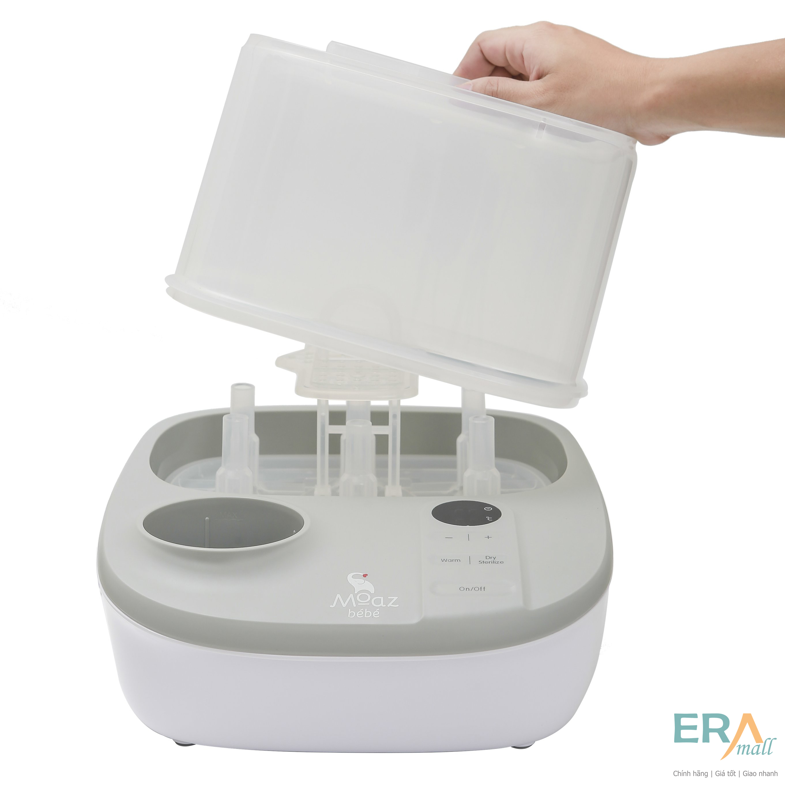 Máy tiệt trùng sấy khô và hâm sữa Moaz BéBé MB-005, bảo hành chính hãng.