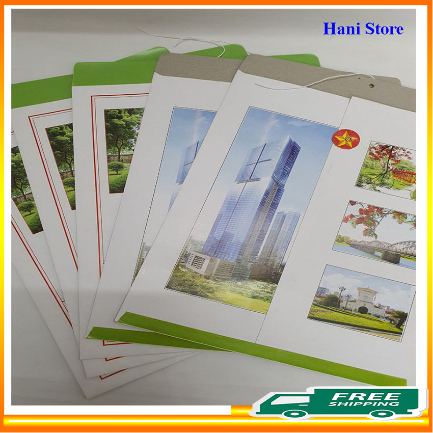 Combo 50 Vỏ hồ sơ xin việc HS4 Hani Store - Vỏ đựng hồ sơ không có ruột, loại 1