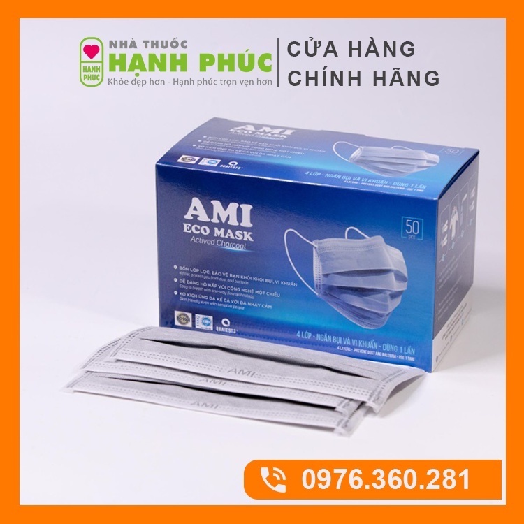 Khẩu trang ami 4 lớp chính hãng