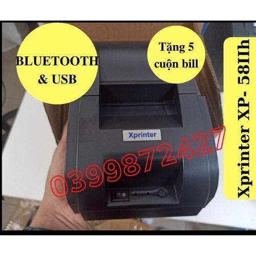 [HCM]Máy In Bill XPRINTER XP-58IIH (USB + Bluetooth)