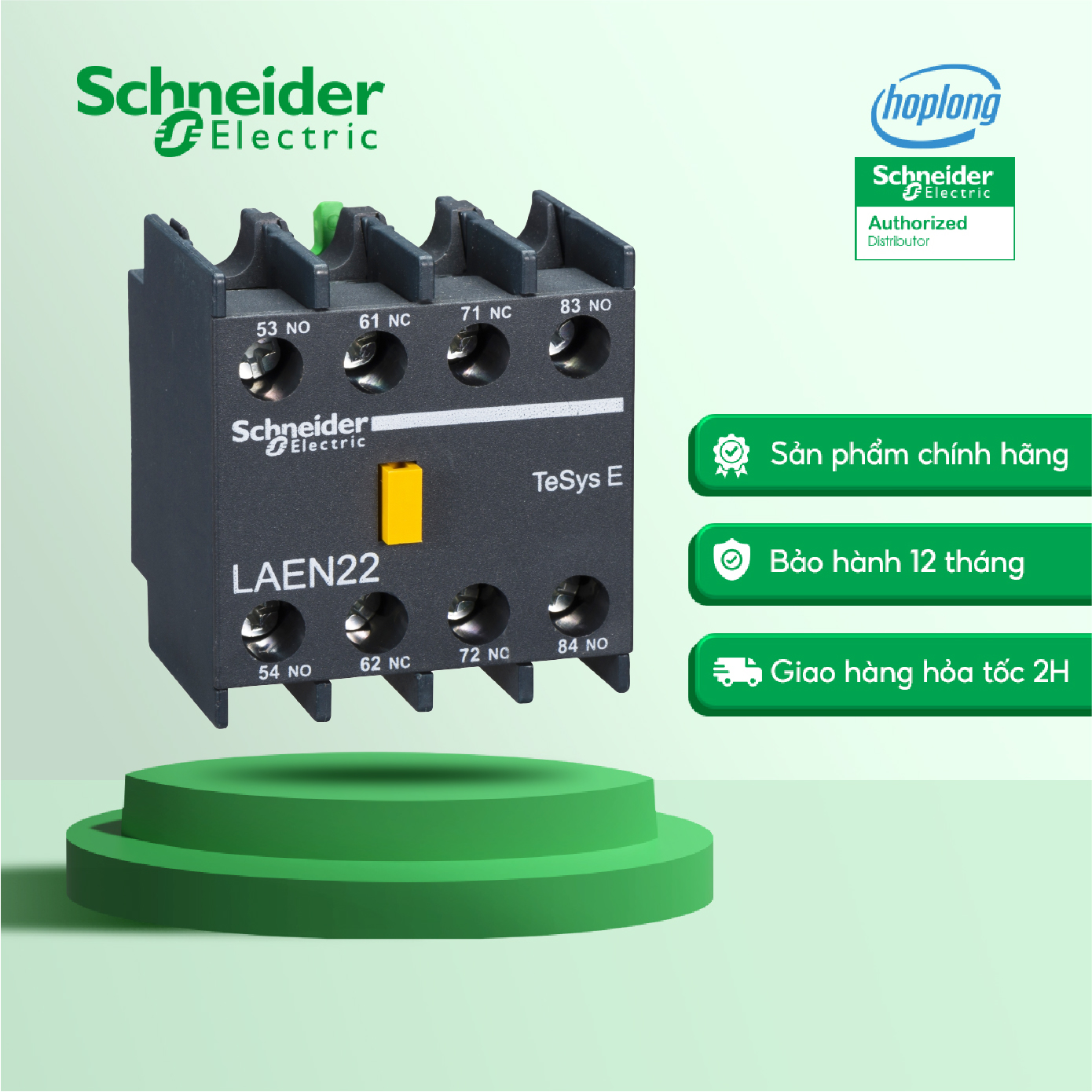 Khối tiếp điểm phụ LAEN22 Schneider