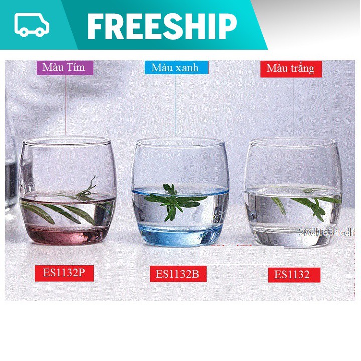 BỘ 6 LY CỐC THUỶ TINH TRÒN BẦU 290ML