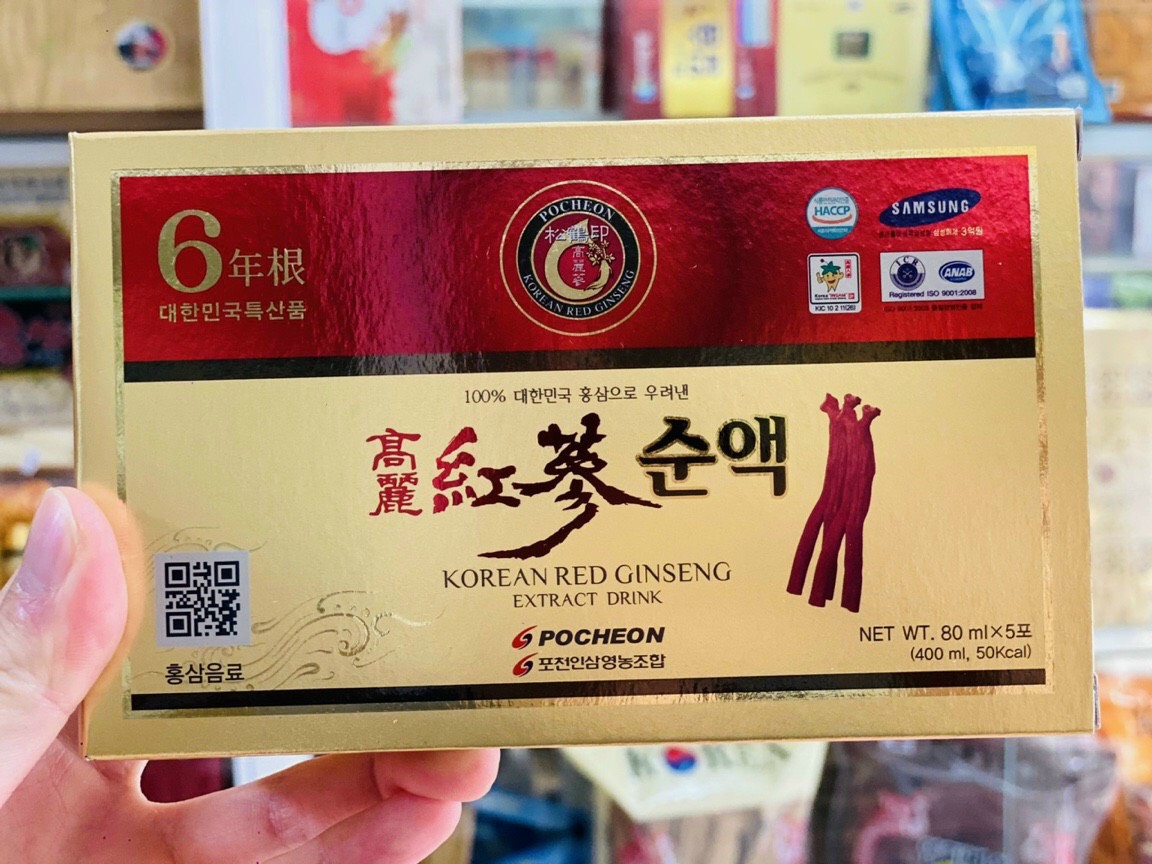 Tinh chất nước hồng sâm cao ly pocheon hàn quốc 80ml x 30 gói
