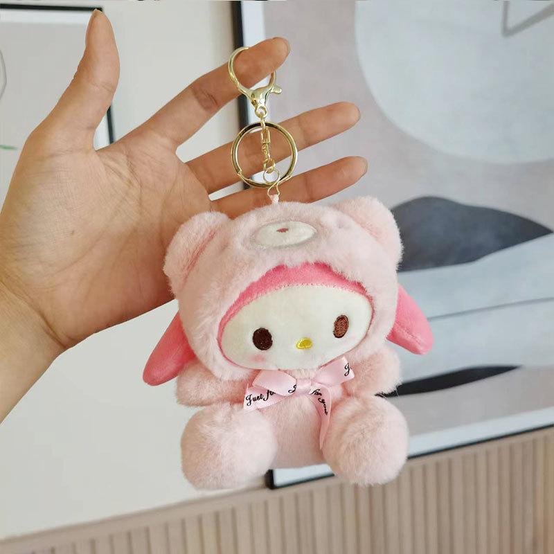 Móc Khóa Búp Bê Nhồi Bông Kuromi Dễ Thương 12cm 20cm Chất lượng sản phẩm tốt