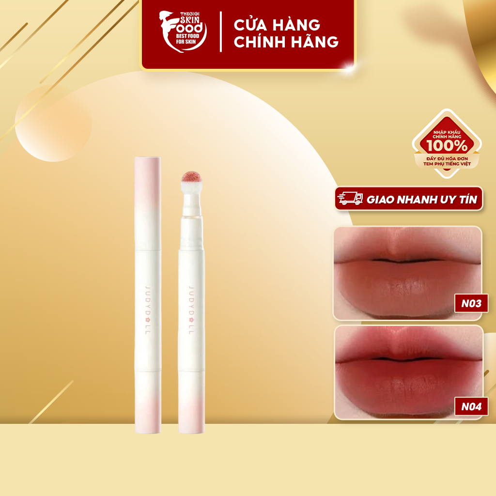 Son Kem Lì Đầu Bông Dặm Judydoll Matte Lip Cream 1.8g