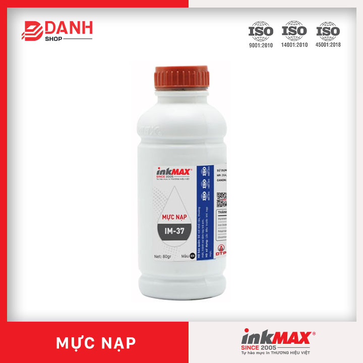 Mực nạp InkMAX IM - 37 Chuyên nạp các dòng HP 35A, 36A, 78A, 83A, 85A, 88A. Canon LBP CRG 312, 325, 328, 327, 26a, 48a, 79a, 76a, 337