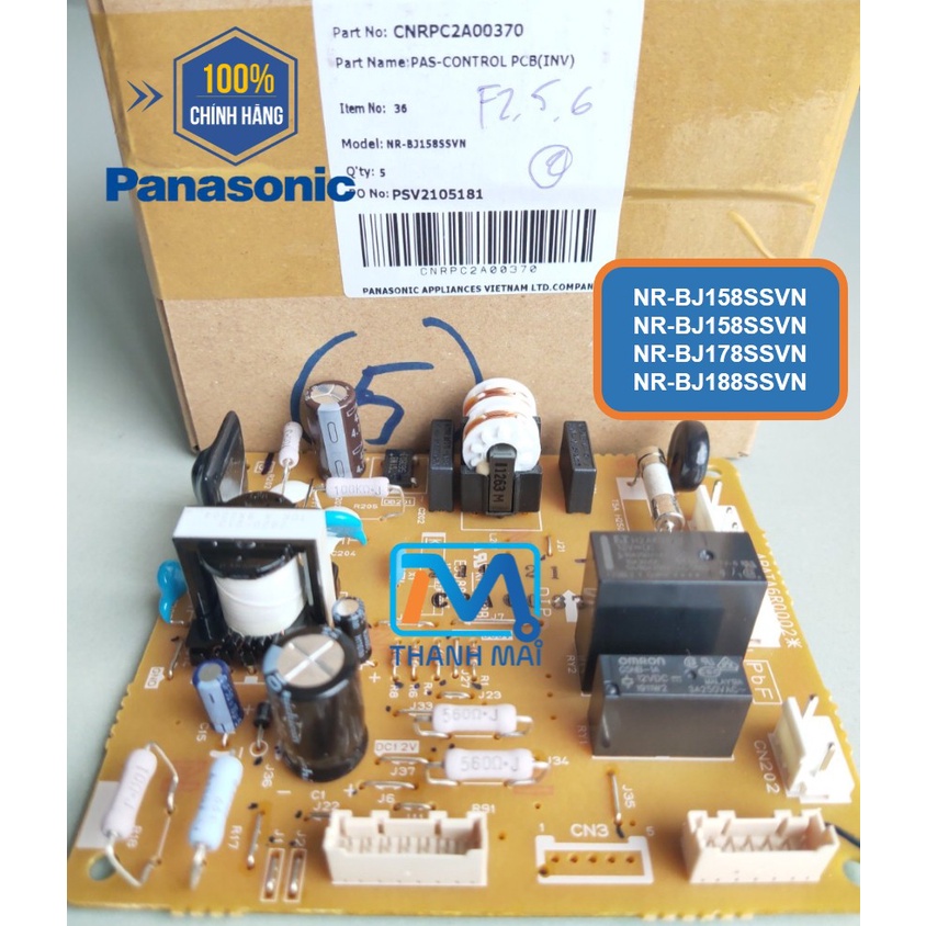 Bo nguồn tủ lạnh panasonic model nr-bj158ssvn